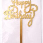 Topper gâteau “Happy Birthday”