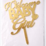 Topper gâteau “Welcome Baby Girl / Boy”