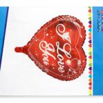 Ballon cœur rouge premium