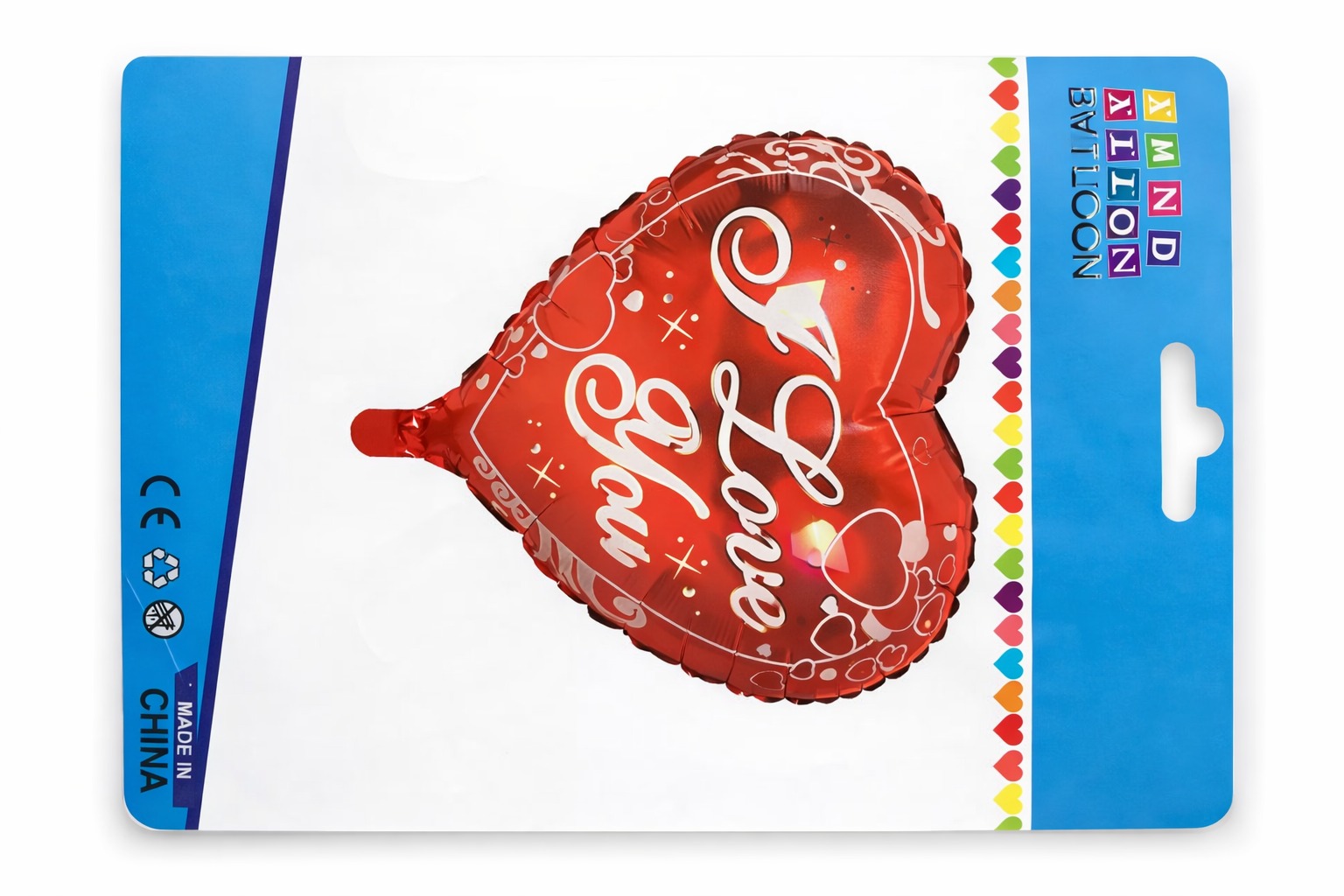 Ballon cœur rouge premium