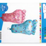 Ballons aluminium pieds bébé