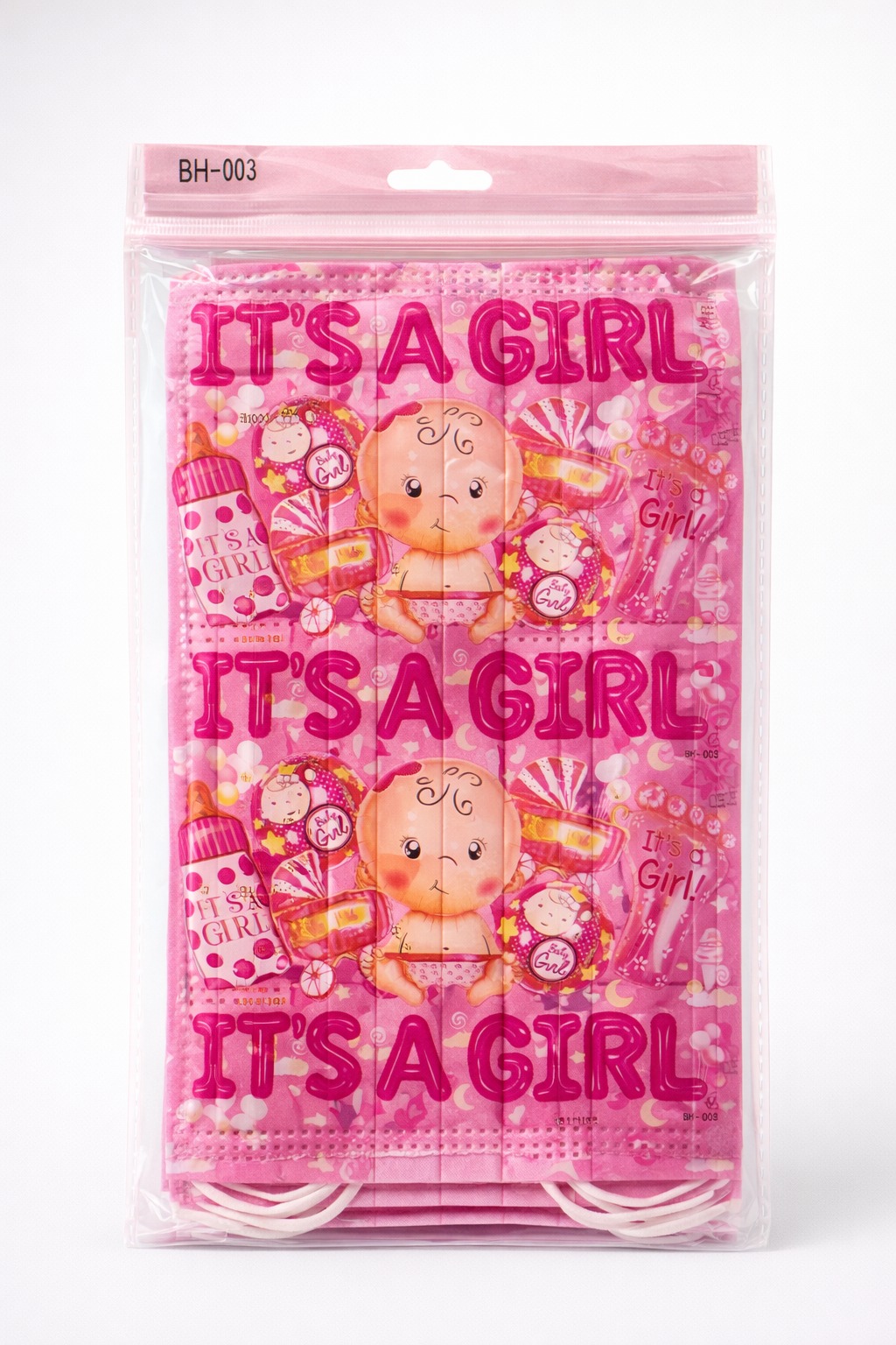 Rideau décoratif rose “It’s a Girl”