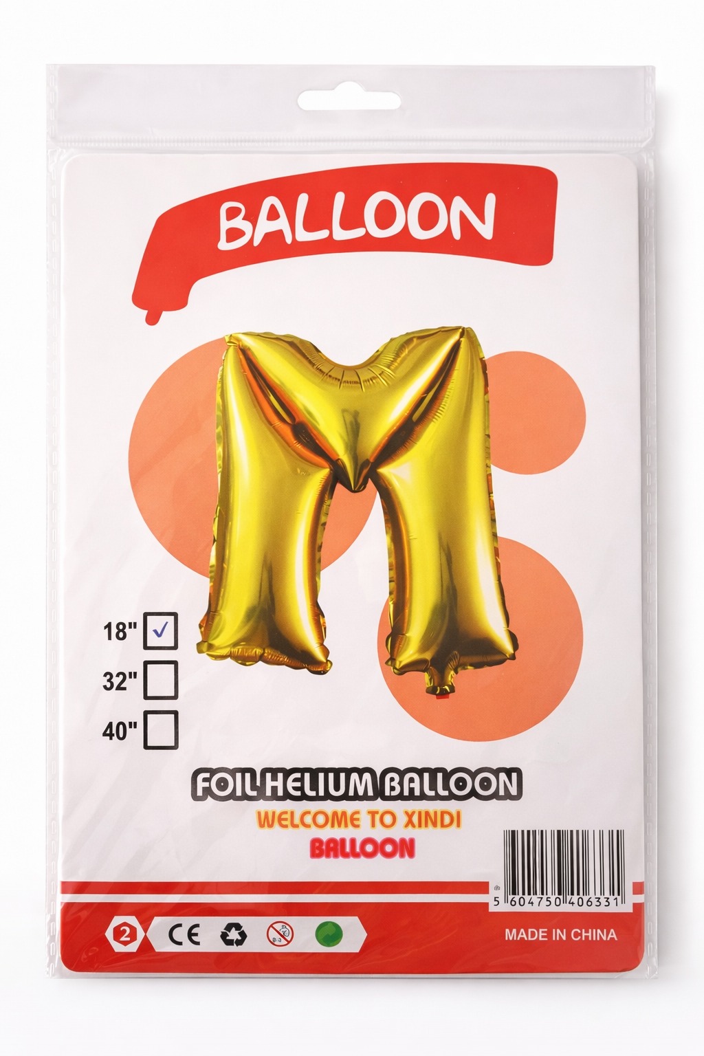 Ballon aluminium lettre (A-Z)