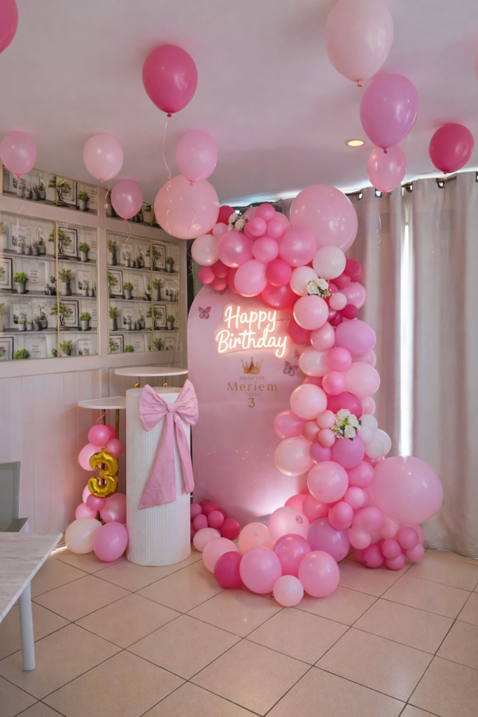 Papillons roses