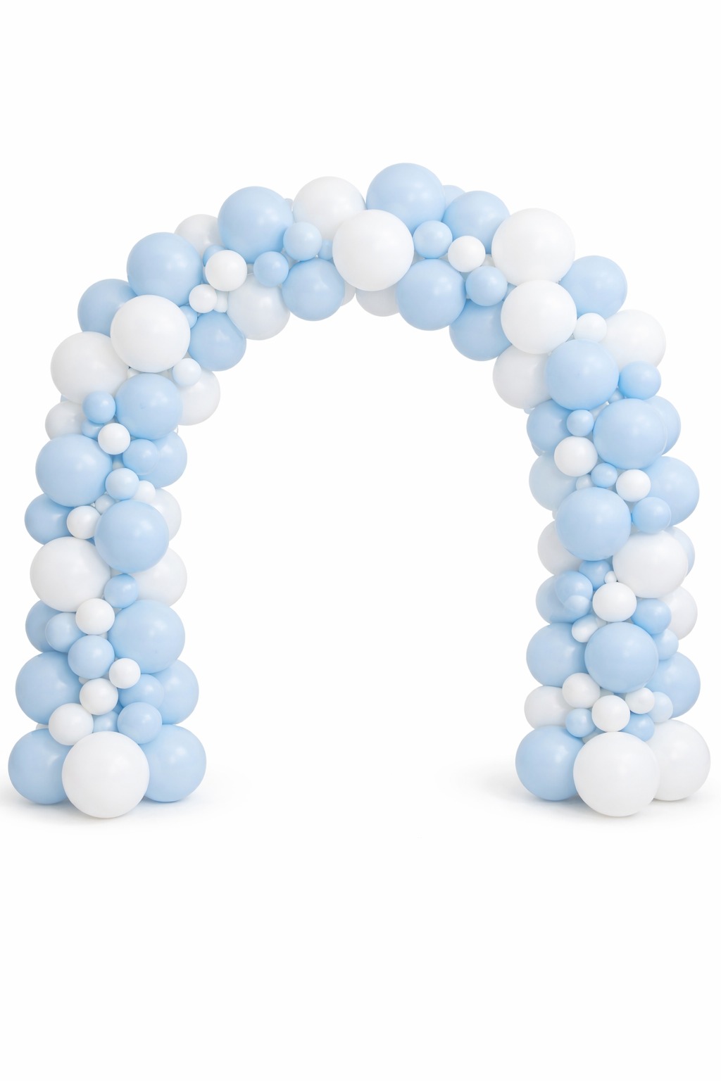 Arche de ballons bleu/blanc