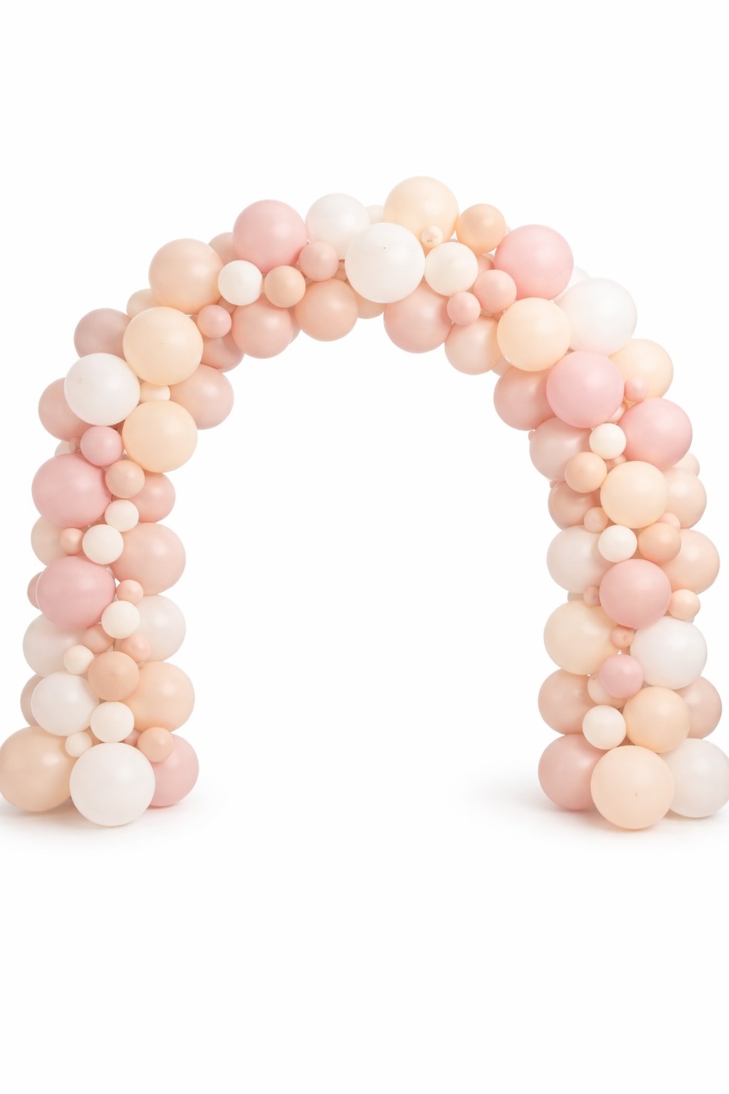 Arche en Ballons nude et pastel