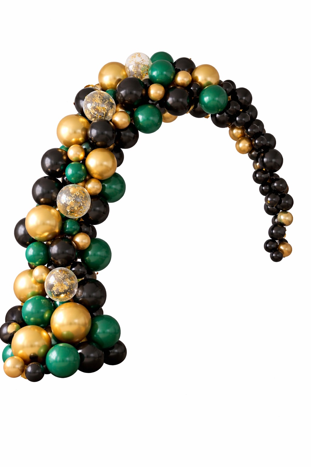 Arche en Ballons noir/vert/or