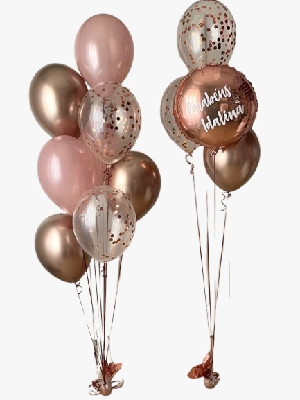 Ballons Rose Doré