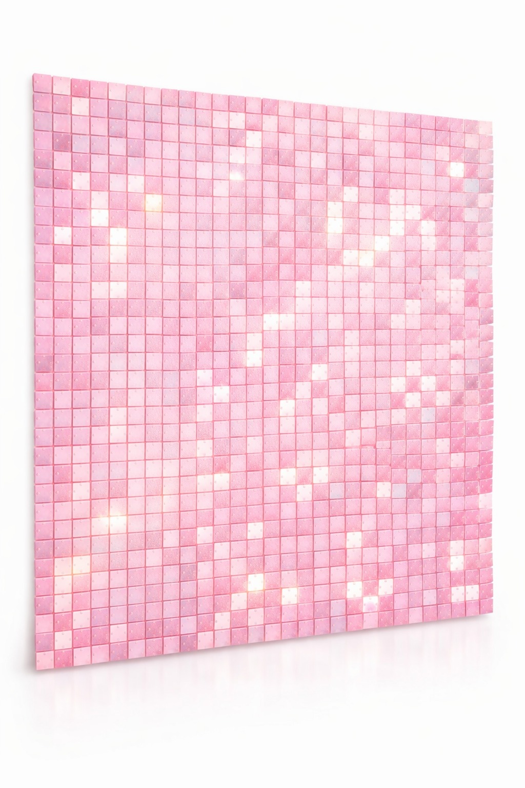 Panneau cristal rose personnalisé