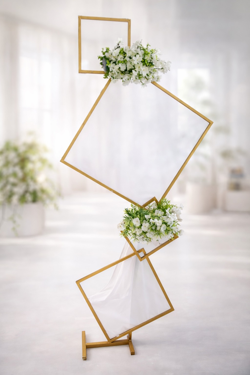 Support structure fleurs artificielles
